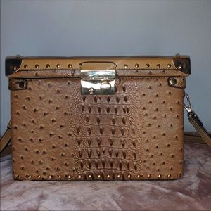 Vintage Trunk Purse-Tan